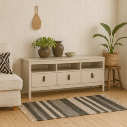 Wyld Haus Wildberry 3-Drawer Tv Unit In Cashmere Cream Matt Finish 1510mm - thumbnail 1
