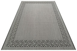 Black Bordered Modern Easy To Clean Rug For Dining Room-200Cm X 290 Cm - thumbnail 5
