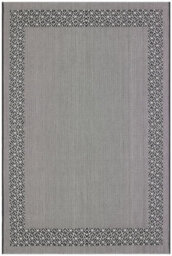 Black Bordered Modern Easy To Clean Rug For Dining Room-200Cm X 290 Cm - thumbnail 1
