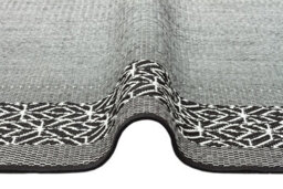 Black Bordered Modern Easy To Clean Rug For Dining Room-200Cm X 290 Cm - thumbnail 3