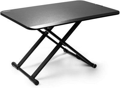 Duronic Dm05D24 Sit-Stand Desk Workstation, Desk Convertor, Manual Height Adjustable 5-40Cm, 74X47Cm Platform - Black - image 1
