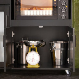 Sobuy Fsb78-Sch, Sideboard Microwave Cabinet Dining Room Cupboard Kitchen Trolley, Black,w88.5Xd40Xh89 - thumbnail 6
