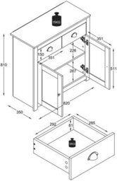 Vcm Chest Of Drawers Sideboard Drawer Balusa L - thumbnail 7