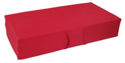 Mattress Guru Double Folding Z Bed, Tri - Folding Futon Mattress, Travel Camping Bed With Protective Travel Cover, Red - thumbnail 2