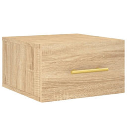 Berkfield Durable Wall-Mounted Bedside Cabinets 2 Pcs Sonoma Oak 35X35X20 Cm - thumbnail 5