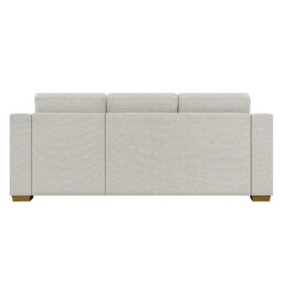 Xample Thomasville Dillard Right Hand Facing Corner Sofa, Grey Fabric, Pocket Coil Cushions, Removable Back Cushions, Solid Wood Legs - thumbnail 4