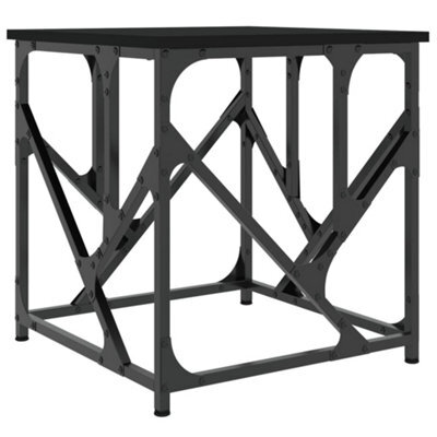 Berkfield Industrial Coffee Table Black 45X45X47.5 Cm Engineered Wood - image 1