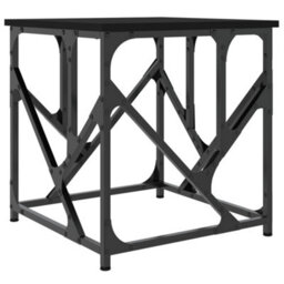 Berkfield Industrial Coffee Table Black 45X45X47.5 Cm Engineered Wood - thumbnail 6