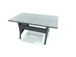 Fimous Outdoor Furniture Garden Dining Set Rattan Corner Sofa Set With 3 Footstools 2 Armchairs Dark Grey Mixed - thumbnail 6