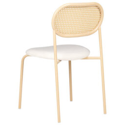 Beliani Set Of 2 Dining Chairs Adaver Metal Light Brown - thumbnail 6