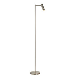 Luminosa Lighting Luminosa Dedicated Led Reader Task Floor Lamp Satin Nickel