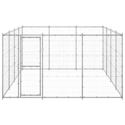 Berkfield Durable Outdoor Dog Kennel Galvanised Steel 14.52 M2 - image 1