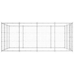 Berkfield Durable Outdoor Dog Kennel Galvanised Steel 14.52 M2 - thumbnail 3