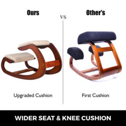 Vevor Ergonomic Kneeling Chair 220Lb Load Capacity Kneeling Posture Desk Chair Stool With Hip Cushion Kneeling Stool - thumbnail 4