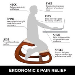 Vevor Ergonomic Kneeling Chair 220Lb Load Capacity Kneeling Posture Desk Chair Stool With Hip Cushion Kneeling Stool - thumbnail 2