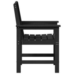 Walplus Garden Dining Chair 2 Pcs Black 65.5 X 59 X 88Cm Hdpe - thumbnail 6
