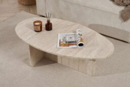 Decortie Orba Oval Coffee Table Travertine 120 X 65 X 40 Cm - thumbnail 7