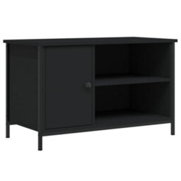 Vidaxl Tv Cabinet Black 80X40X50 Cm Engineered Wood - thumbnail 2
