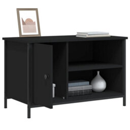 Vidaxl Tv Cabinet Black 80X40X50 Cm Engineered Wood - thumbnail 4