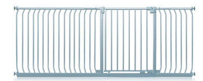 Safetots Elite Pressure Safety Gate, 225Cm - 234Cm, Matt Grey, Pressure Fit Stair Gate - image 1