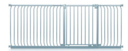 Safetots Elite Pressure Safety Gate, 225Cm - 234Cm, Matt Grey, Pressure Fit Stair Gate - thumbnail 1