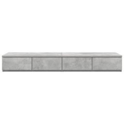 Berkfield Bed Drawers Concrete Grey 120X36.5X16.5 Cm Engineered Wood - thumbnail 6