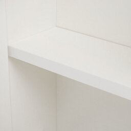 Wyld And Coco Novahome White Plywood Mirror Cabinet 60 X 60 Cm, Wall-Mounted, 2 Doors, 2 Shelves - thumbnail 6