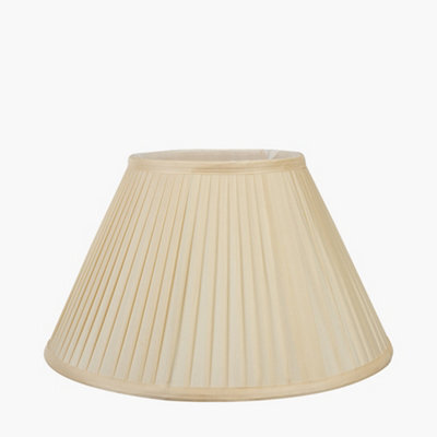 Pacific Lifestyle 30Cm Light Cream Silk Pleat Empire Lamp Shade For Table Lamps - image 1