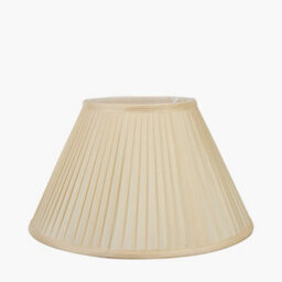 Pacific Lifestyle 30Cm Light Cream Silk Pleat Empire Lamp Shade For Table Lamps - thumbnail 1