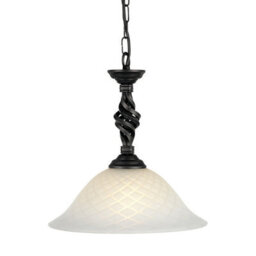 Stylish Black Led Pendant Light With E27 Socket - 100W Bulb Compatible