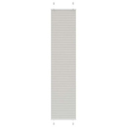 Berkfield Pleated Blind Light Grey 45X200 Cm Fabric Width 44.4 Cm Polyester