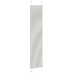 Berkfield Pleated Blind Light Grey 45X200 Cm Fabric Width 44.4 Cm Polyester - thumbnail 3