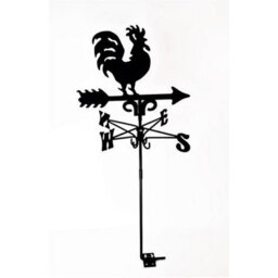 Oakley Traditional Cockerel Weathervane - Steel - L39 X W39 X H93 Cm - Black - thumbnail 5