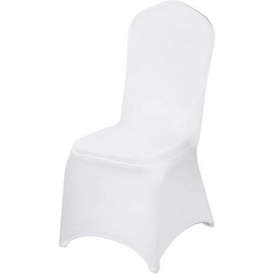100Pcs White Chair Covers Dining Spandex Slip Seat Cover Wedding Party - image 1