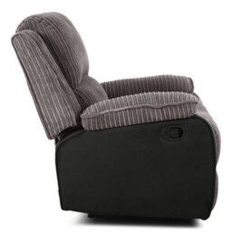 More4Homes Postana Jumbo Cord Fabric Recliner Armchair Lounge Home Reclining Chair (Grey) - thumbnail 5