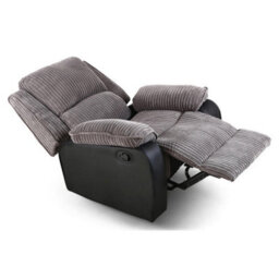 More4Homes Postana Jumbo Cord Fabric Recliner Armchair Lounge Home Reclining Chair (Grey) - thumbnail 4