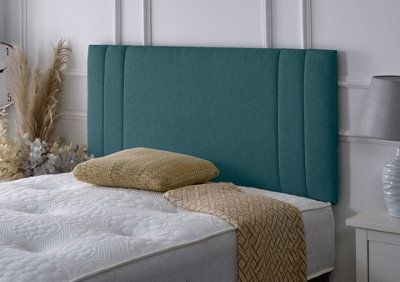 Slumbre Rio 2 Chenille Headboard - 4Ft Small Double - Teal Chenille - image 1