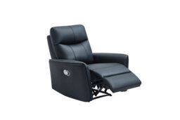 UK Leisure World Black Bonded Recliner Leather Sofa Set Suites Settee Armchair  Single Sofa One 1  Seater - thumbnail 2