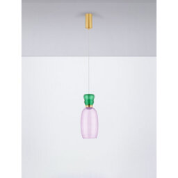 Luminosa Lighting Luminosa Pluma Slim Pendant Ceiling Light Glossy Purple, Gold Led 5W 450Lm 3000K - thumbnail 3