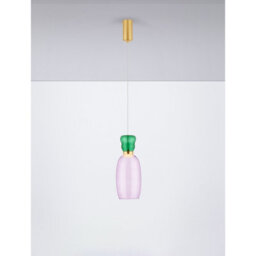 Luminosa Lighting Luminosa Pluma Slim Pendant Ceiling Light Glossy Purple, Gold Led 5W 450Lm 3000K - thumbnail 4
