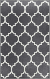 Oxford Homeware Printed Rug, Non-Slip Pets Friendly, Living Room Rugs And Bedroom Rugs, (Ava Grey, 160X230Cm) - thumbnail 8