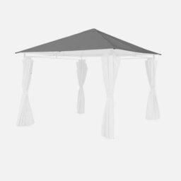 Sweeek - Roof Cover For Pergola 3X3M Roof Cover For Elusa 3X3M Pergola Grey 299X299X299 Cm