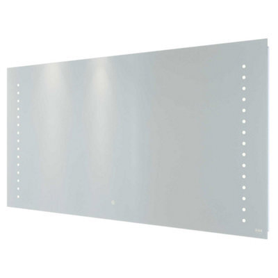 RAK Ceramics Rak Hestia 1200X600mm Rectangular Illuminated Led Bathroom Mirror With Demister & Shaving Socket - image 1