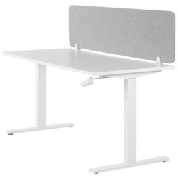 Beliani  Desk Screen Wally Light Grey - thumbnail 6