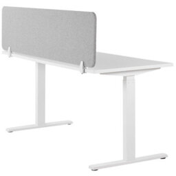 Beliani  Desk Screen Wally Light Grey - thumbnail 5