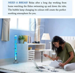 90Cm Colour Changing Led Sensory Bubble Tube Lamp - thumbnail 3