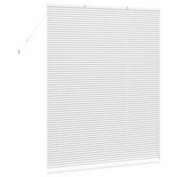 Berkfield Window Blind With Curtains Manual White Aluminium - thumbnail 7