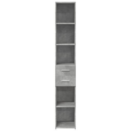 Berkfield Highboard Concrete Grey 30X42.5X185 Cm Engineered Wood - thumbnail 4