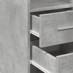 Berkfield Highboard Concrete Grey 30X42.5X185 Cm Engineered Wood - thumbnail 7