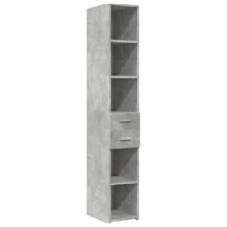Berkfield Highboard Concrete Grey 30X42.5X185 Cm Engineered Wood - thumbnail 2